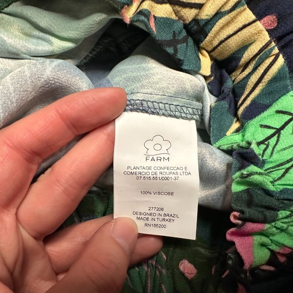 Anthropologie Farm Rio Tropique Embroidered Hem Jungle Pants Small - Picture 5 of 11